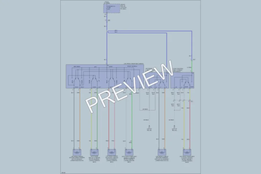 2013 Toyota Sequoia Power Seats wiring diagram preview