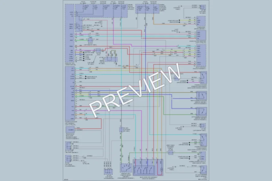 2013 Toyota Sequoia Trunk Tailgate Fuel Door wiring diagram preview