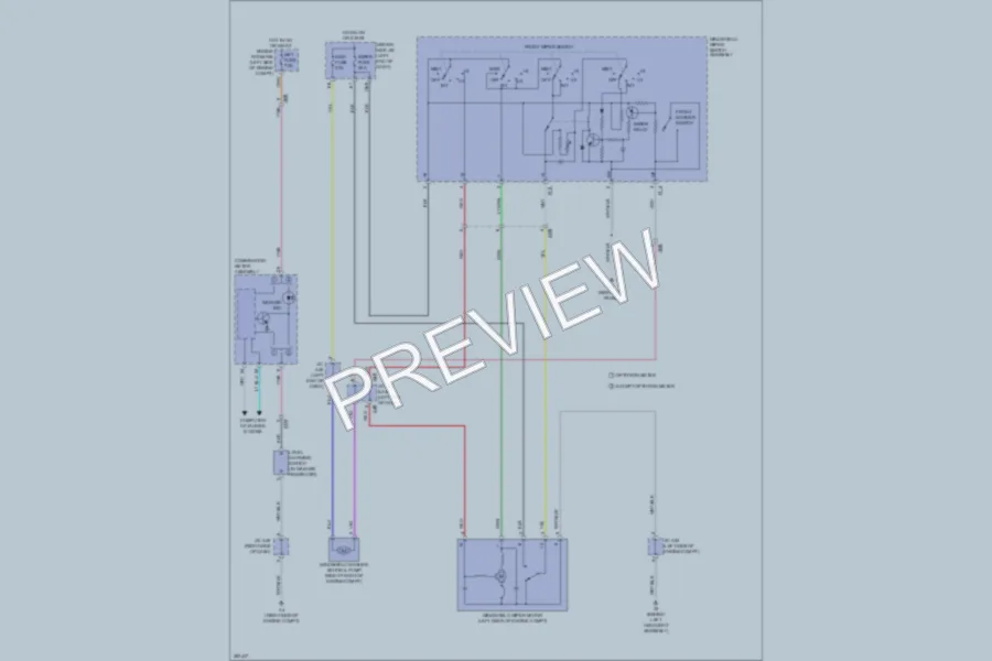 2013 Toyota Sequoia Wiper Washer wiring diagram preview