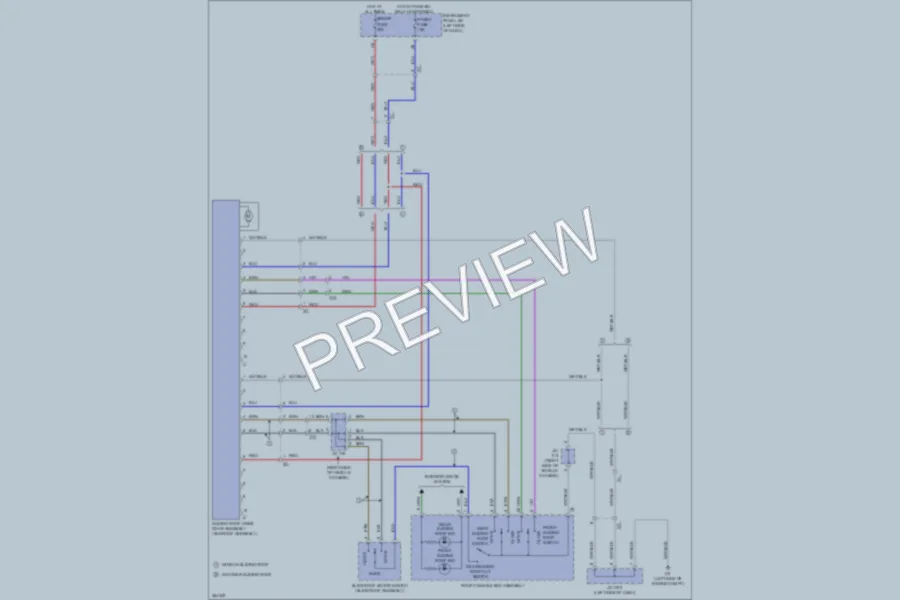 2013 Toyota Sienna Power Top Sunroof wiring diagram preview