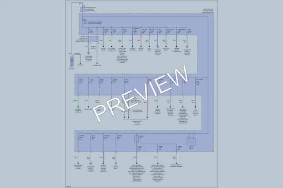 2013 Toyota Tacoma Power Distribution wiring diagram preview