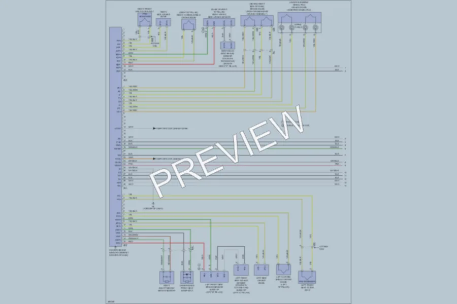 2013 Toyota Tacoma Supplemental Restraints wiring diagram preview