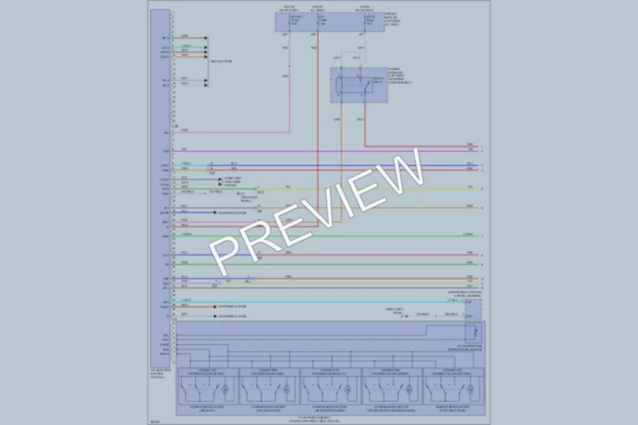 2013 Toyota Tundra Air Conditioning wiring diagram preview