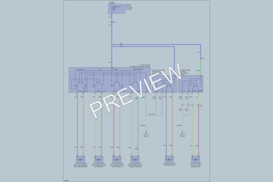 2013 Toyota Tundra Power Seats wiring diagram preview