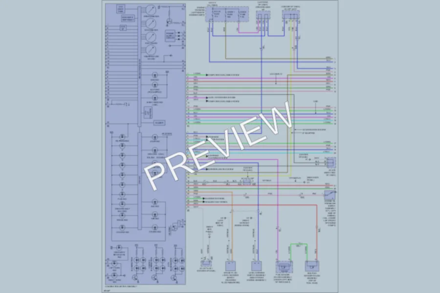 2013 Toyota Venza Instrument Cluster wiring diagram preview