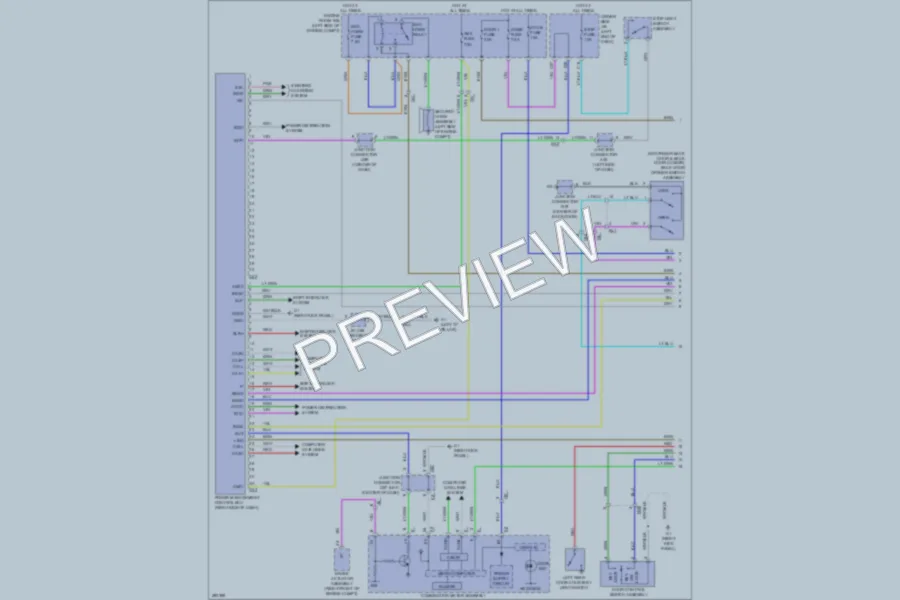 2013 Toyota Venza Power Door Locks wiring diagram preview