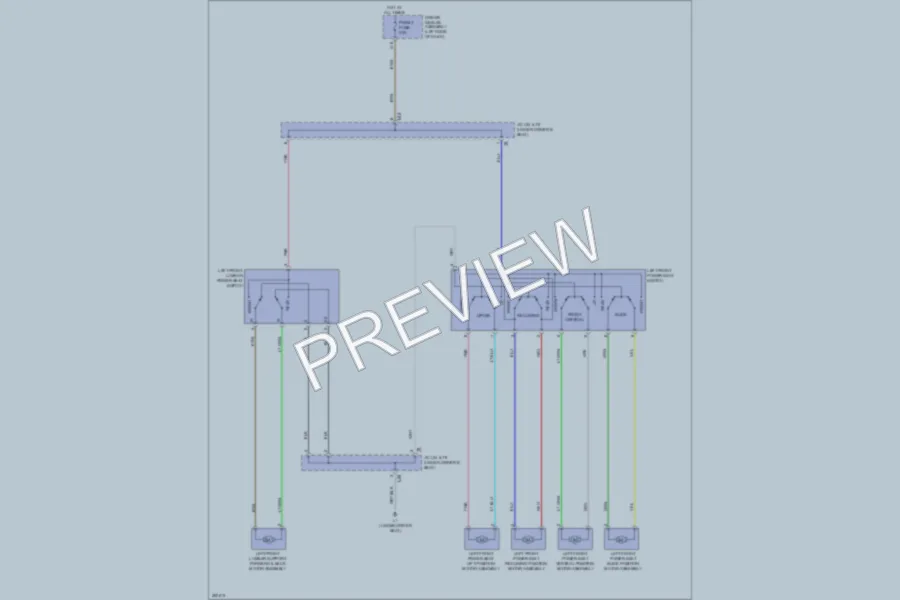2013 Toyota Venza Power Seats wiring diagram preview