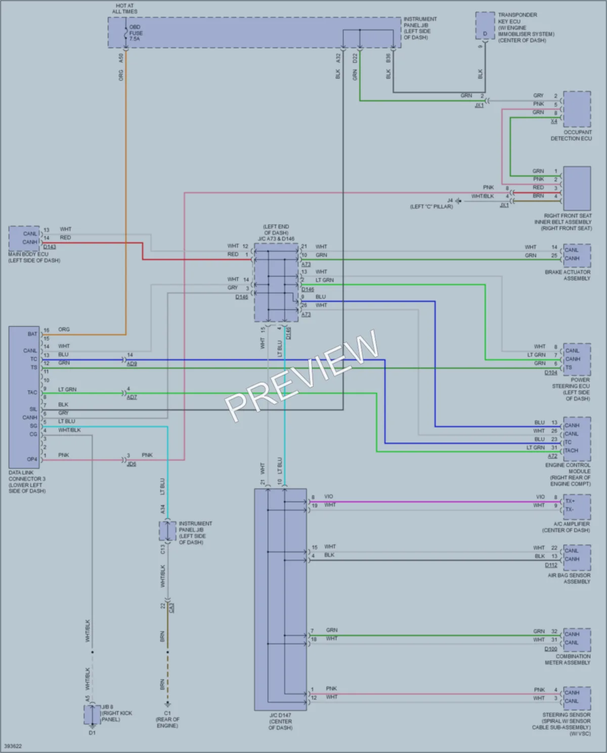 2013 Toyota Yaris Computer Data Lines wiring diagram preview