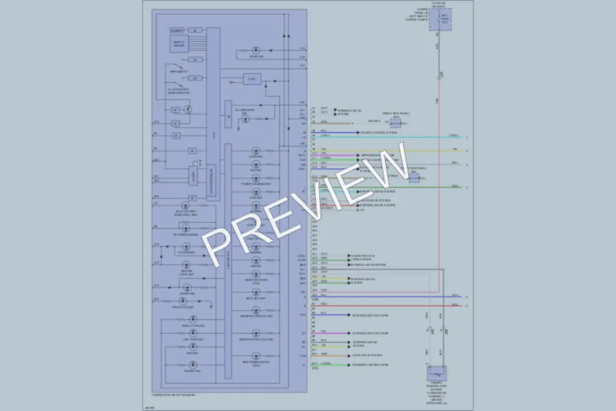 2013 Toyota Yaris Instrument Cluster wiring diagram preview