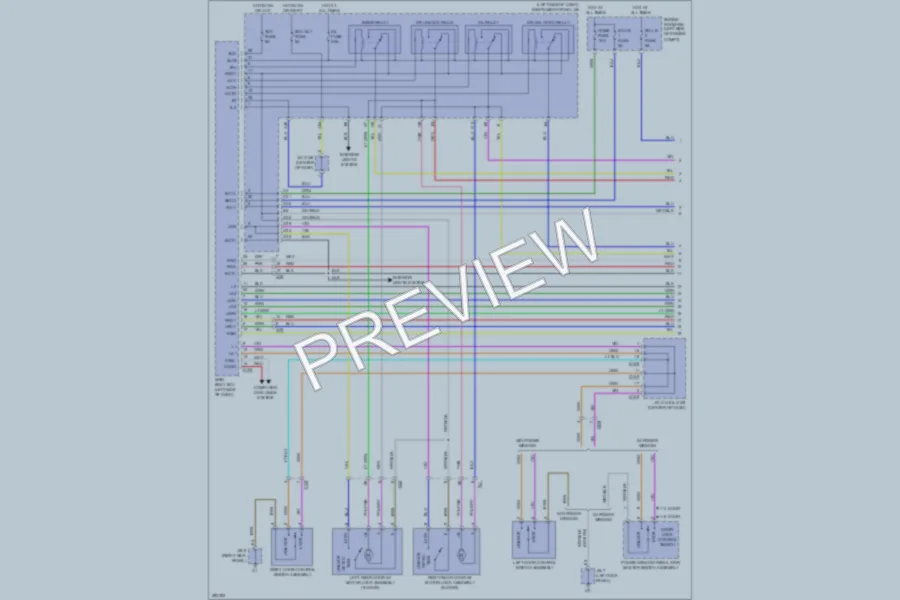 2013 Toyota Yaris Power Door Locks wiring diagram preview