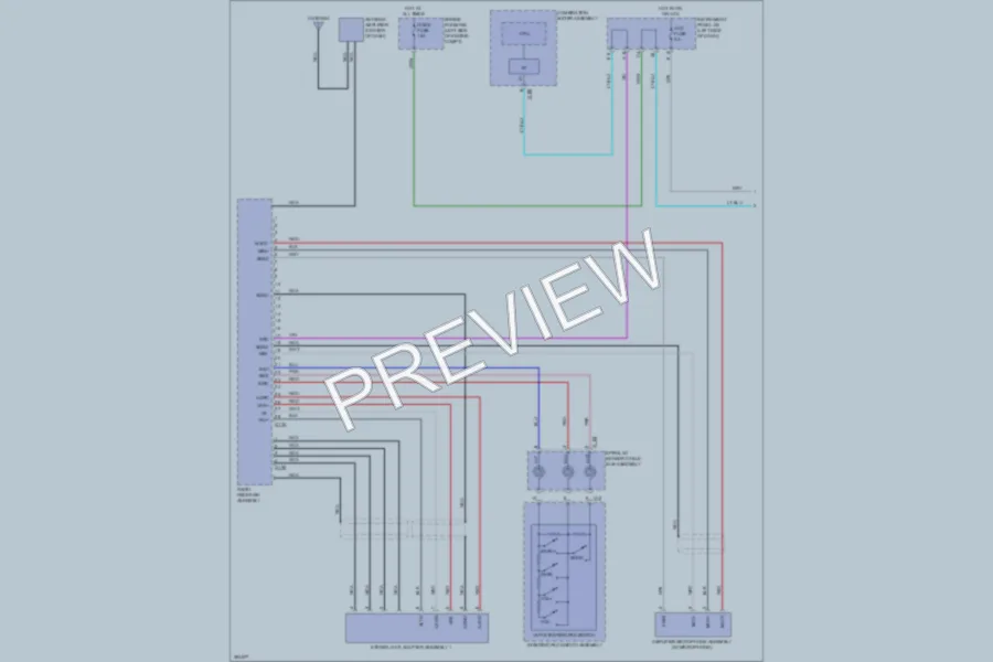 2013 Toyota Yaris Radio wiring diagram preview