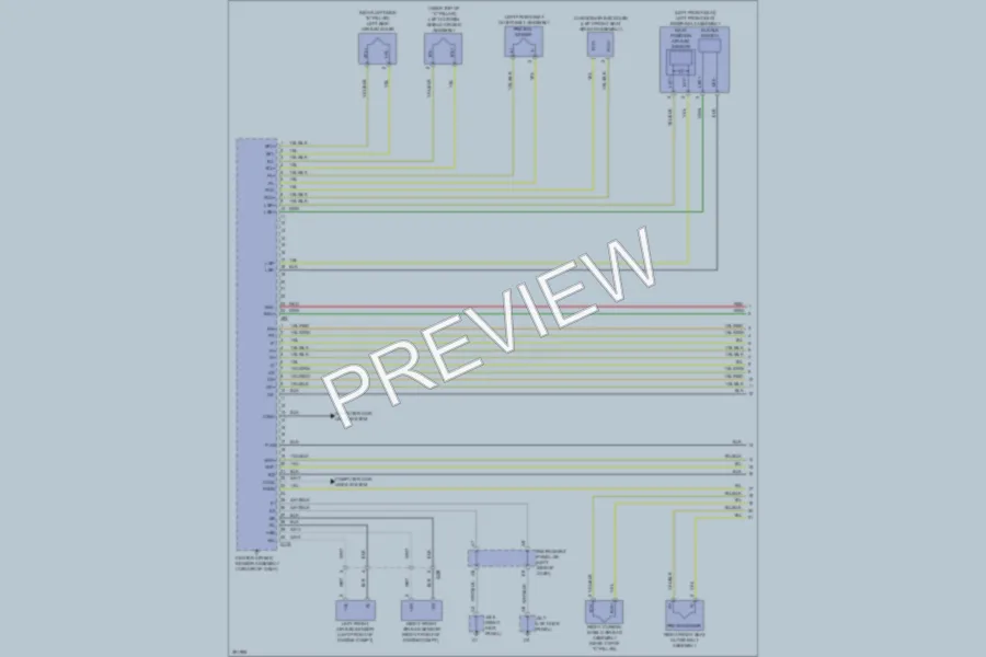 2013 Toyota Yaris Supplemental Restraints wiring diagram preview