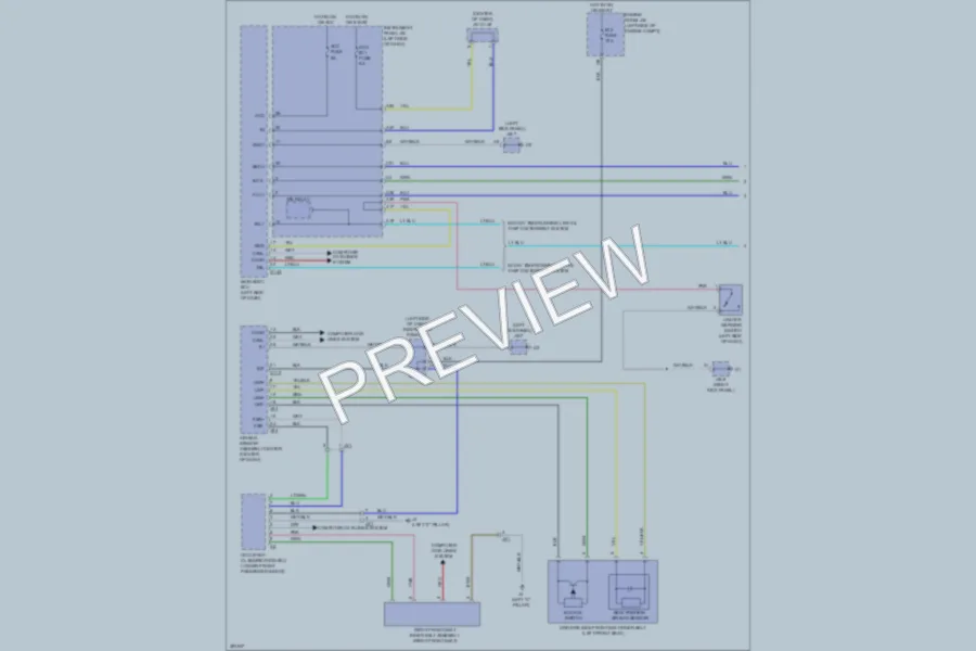 2013 Toyota Yaris Warning Systems wiring diagram preview