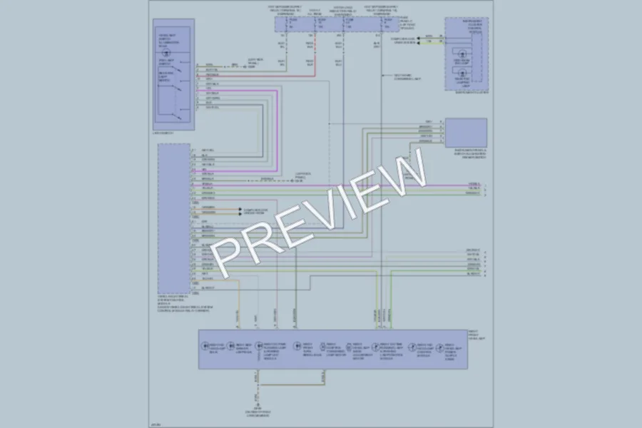 2013 Volkswagen CC Headlights wiring diagram preview