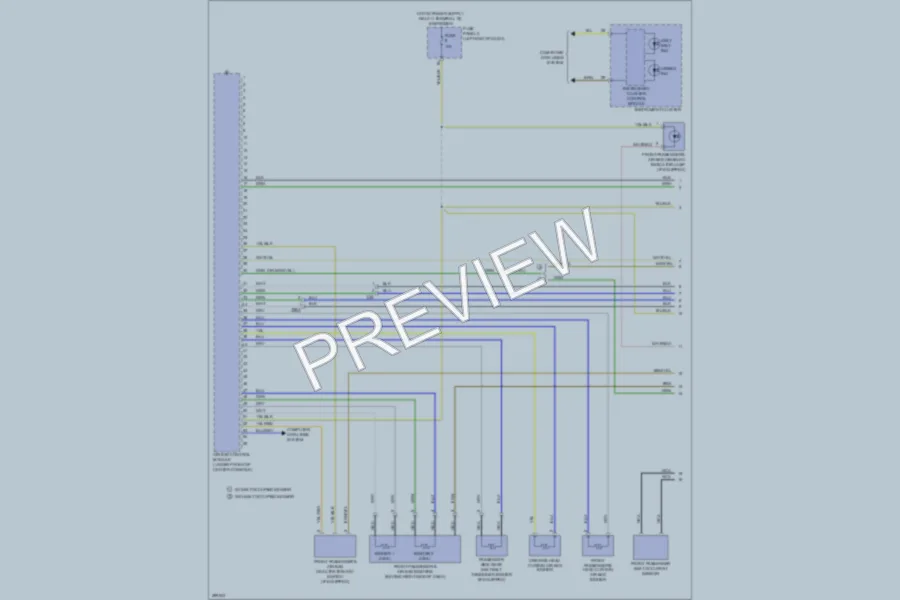 2013 Volkswagen CC Supplemental Restraints wiring diagram preview
