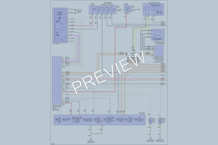 2013 Volkswagen Eos Headlights wiring diagram preview