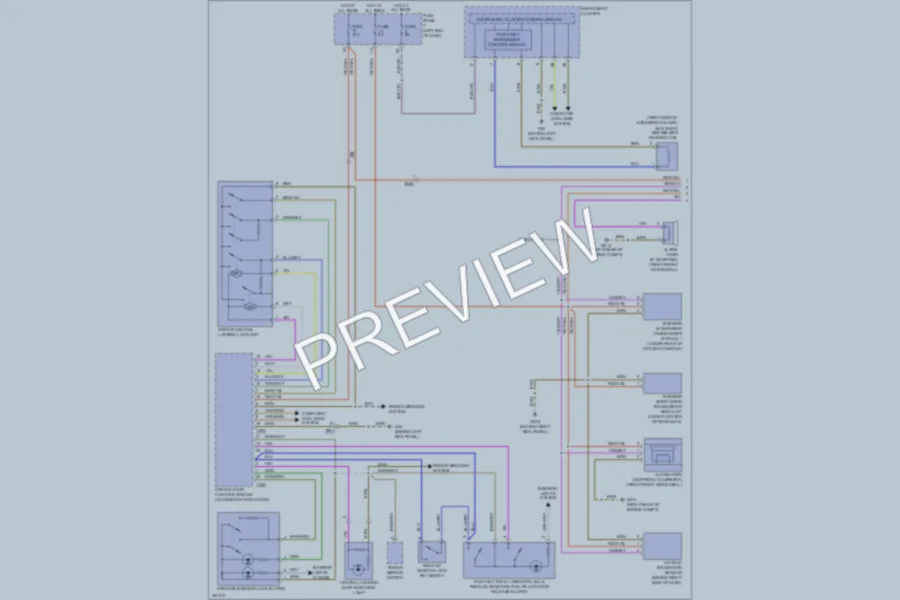 2013 Volkswagen Eos Power Door Locks wiring diagram preview