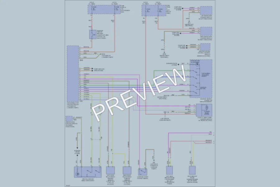 2013 Volkswagen Eos Power Top Sunroof wiring diagram preview