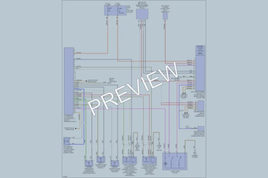 2013 Volkswagen 4D Sedan Anti Theft wiring diagram preview
