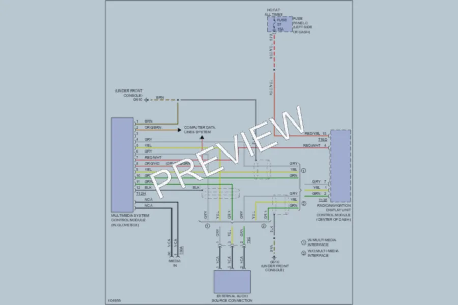 2013 Volkswagen 4D Sedan Radio wiring diagram preview