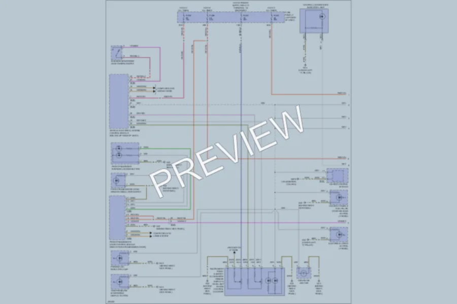 2013 Volkswagen 4D Sedan Interior Lights wiring diagram preview