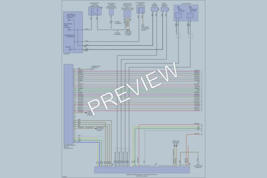 2013 Volkswagen 4D Sedan Navigation wiring diagram preview
