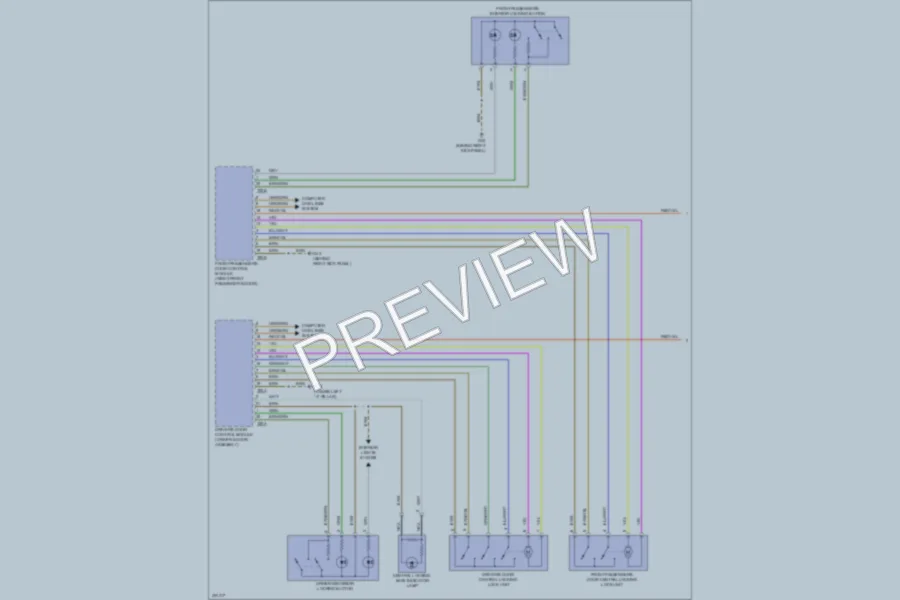 2013 Volkswagen 4D Sedan Power Door Locks wiring diagram preview