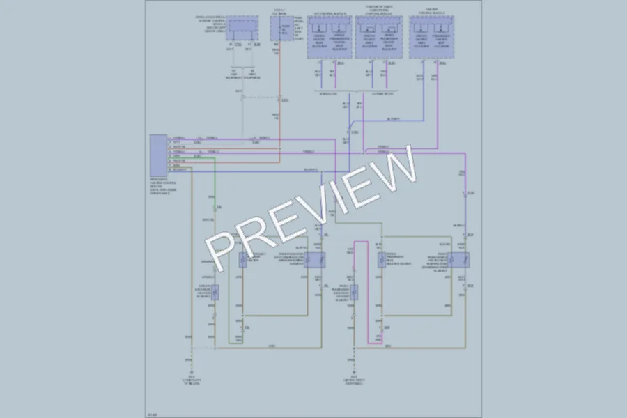 2013 Volkswagen 4D Sedan Power Seats wiring diagram preview