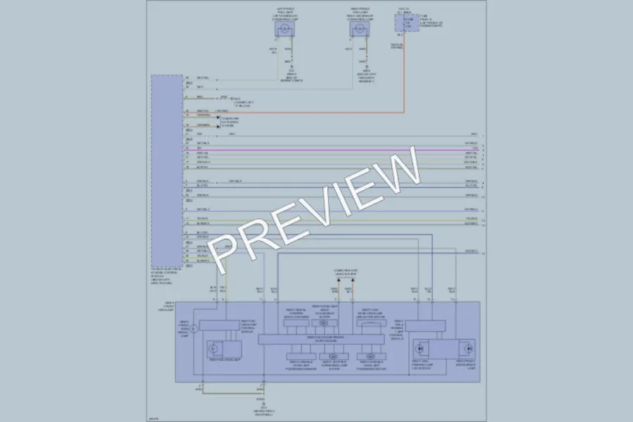 2013 Volkswagen 4D Sedan Headlights wiring diagram preview