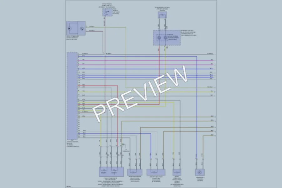 2013 Volkswagen 4D Sedan Supplemental Restraints wiring diagram preview