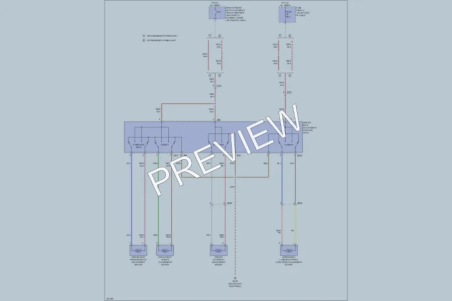 2013 Volkswagen Passat Power Seats wiring diagram preview