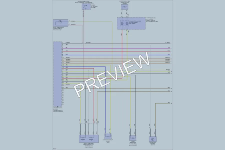 2013 Volkswagen Passat Supplemental Restraints wiring diagram preview