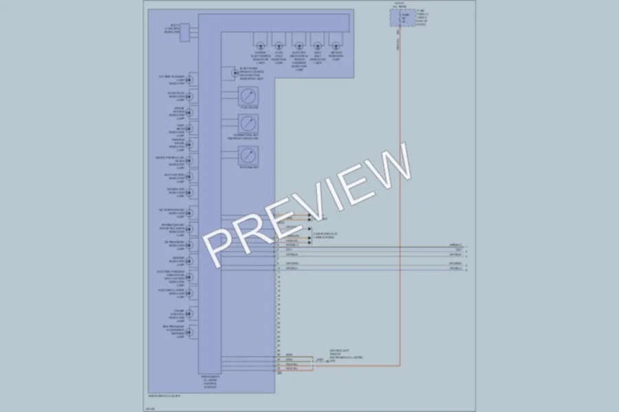 2013 Volkswagen Touareg Instrument Cluster wiring diagram preview