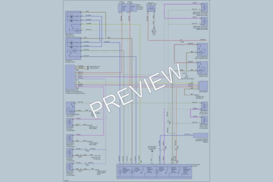 2013 Volkswagen Touareg Interior Lights wiring diagram preview