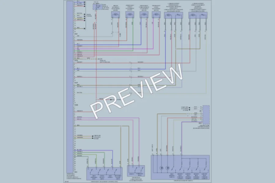 2013 Volkswagen Touareg Memory Systems wiring diagram preview