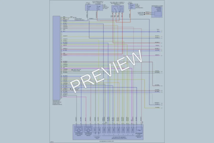 2013 Volkswagen Touareg Transmission wiring diagram preview