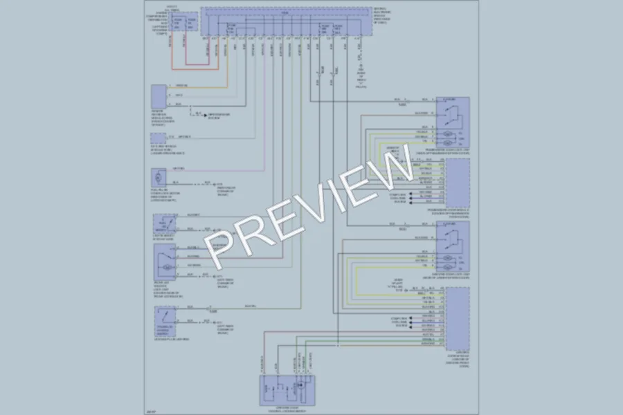 2013 Volvo C30 Power Door Locks wiring diagram preview