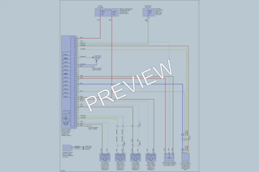 2013 Volvo C70 Anti Lock Brakes wiring diagram preview