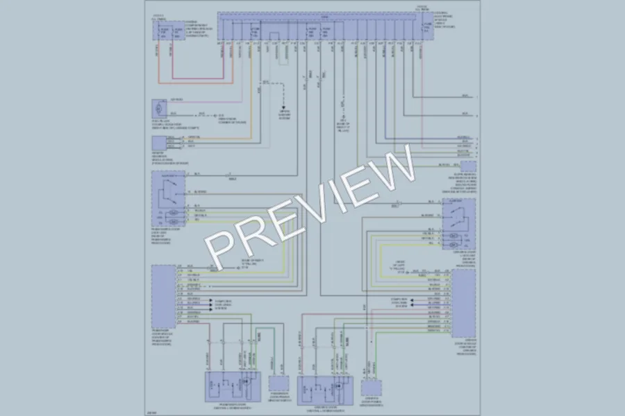 2013 Volvo C70 Power Door Locks wiring diagram preview