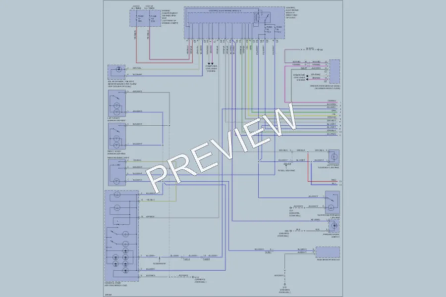 2013 Volvo S60 Interior Lights wiring diagram preview