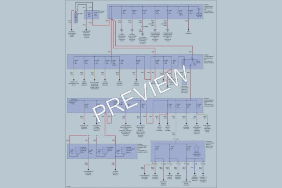 2013 Volvo S60 Power Distribution wiring diagram preview