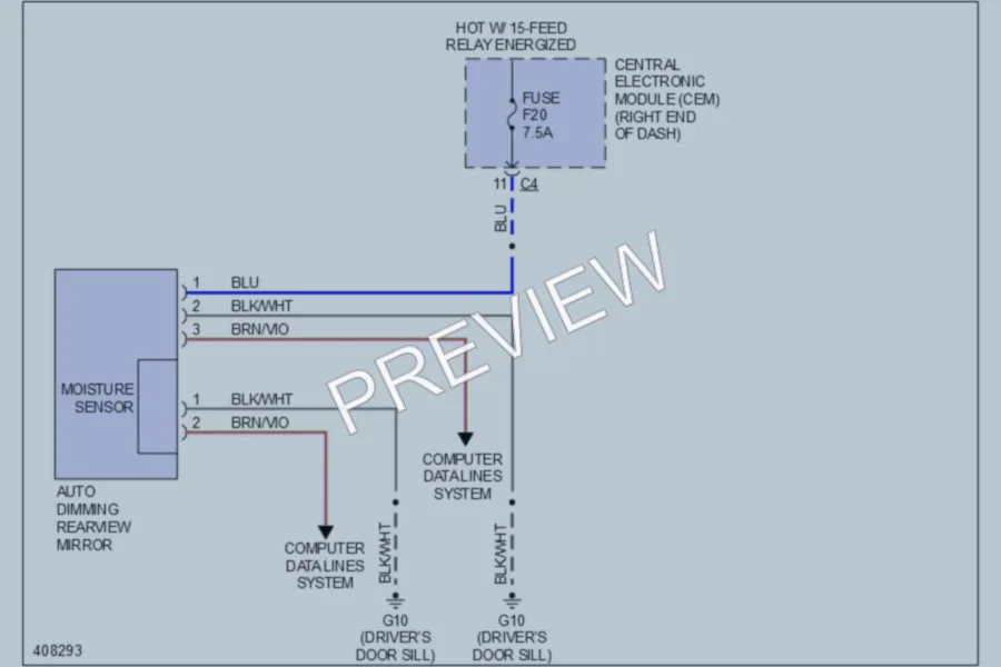 2013 Volvo S60 Power Mirrors wiring diagram preview