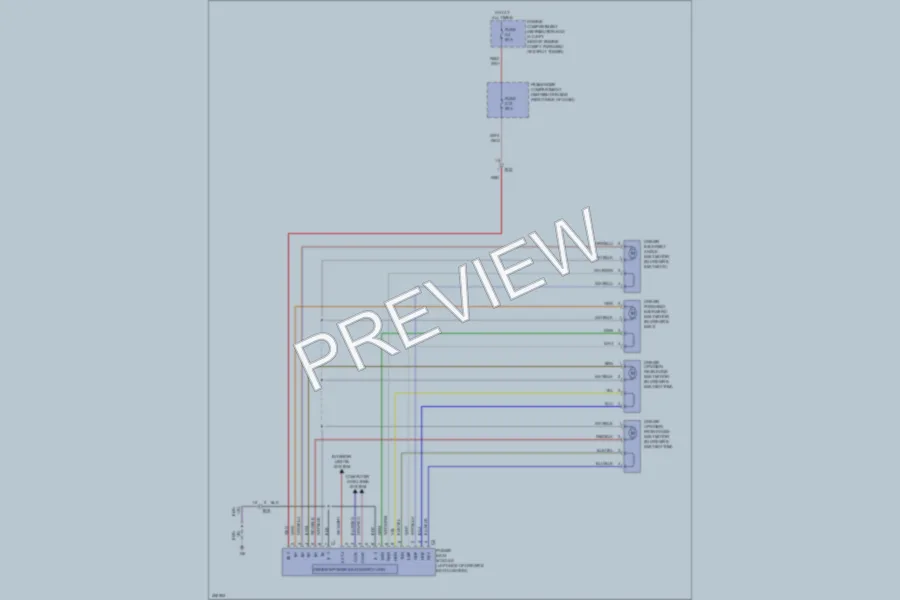 2013 Volvo S80 Memory Systems wiring diagram preview