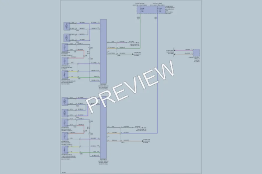 2013 Volvo S80 Power Seats wiring diagram preview
