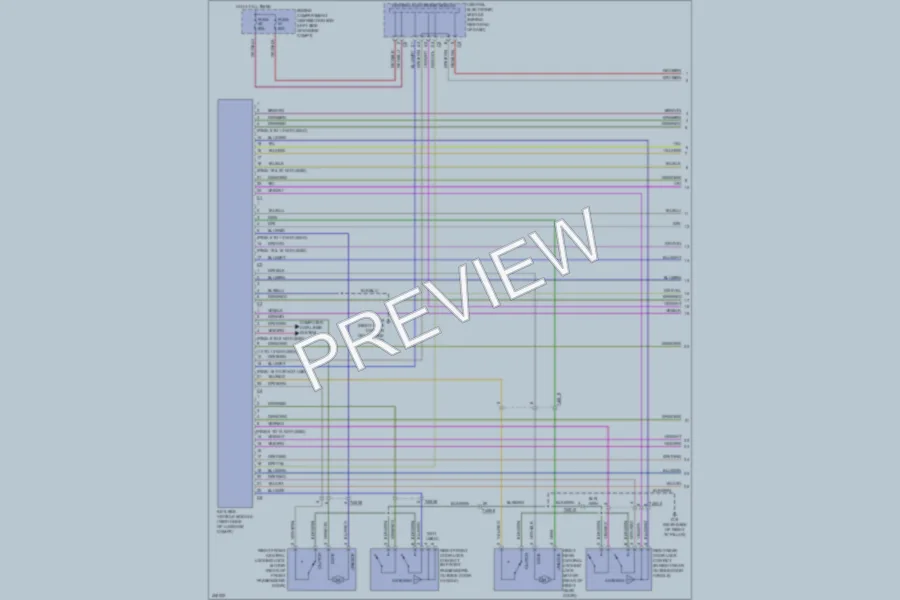 2013 Volvo XC60 Power Door Locks wiring diagram preview