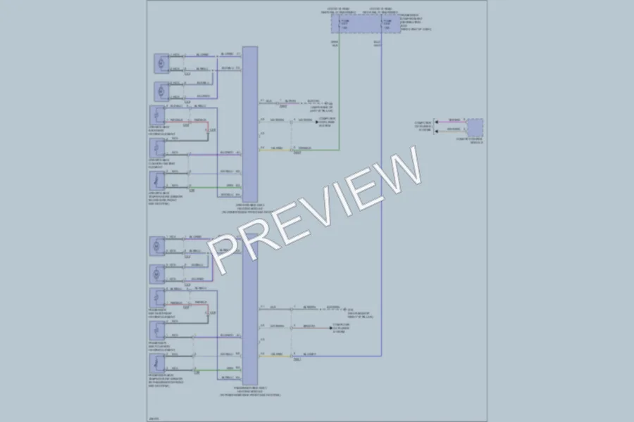 2013 Volvo XC60 Power Seats wiring diagram preview
