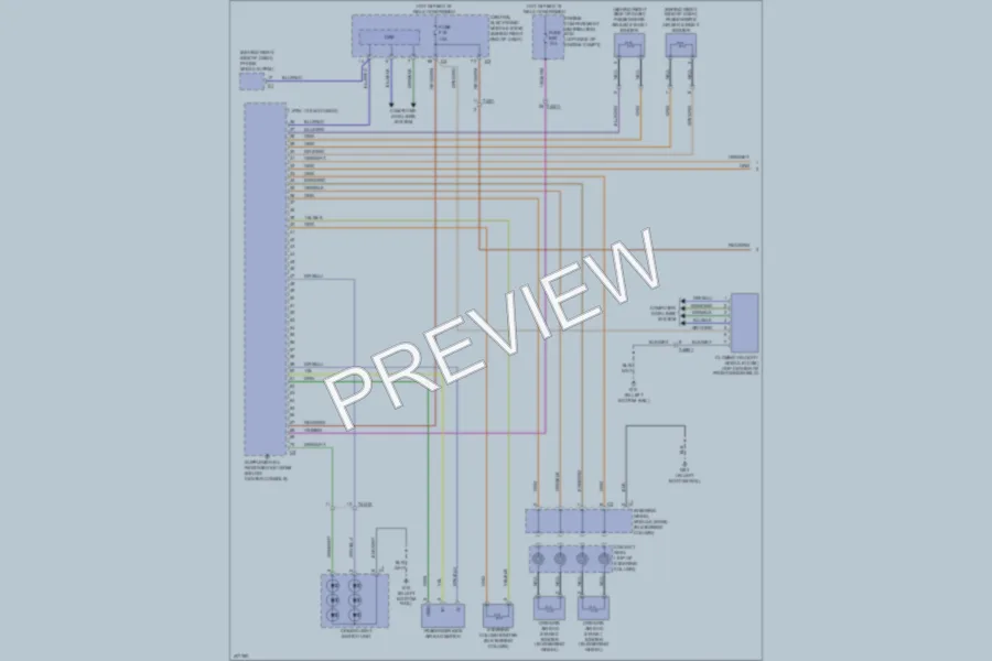2013 Volvo XC60 Supplemental Restraints wiring diagram preview