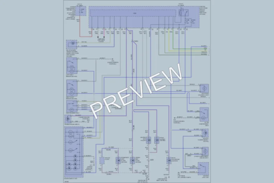 2013 Volvo XC70 Interior Lights wiring diagram preview