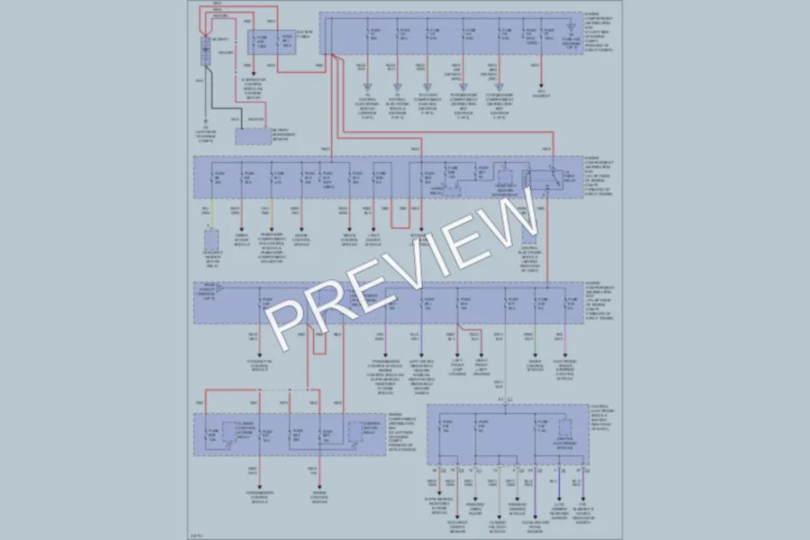 2013 Volvo XC70 Power Distribution wiring diagram preview
