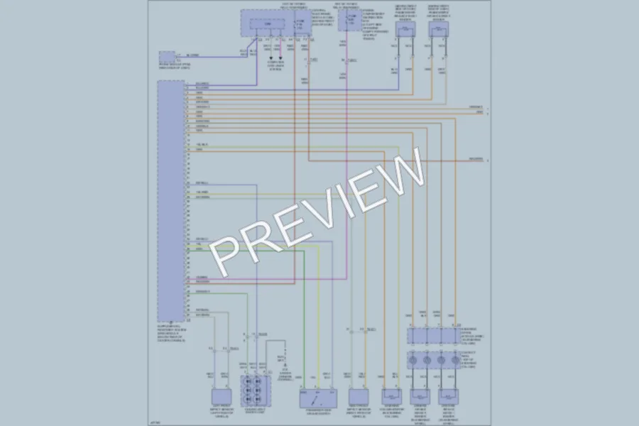 2013 Volvo XC70 Supplemental Restraints wiring diagram preview